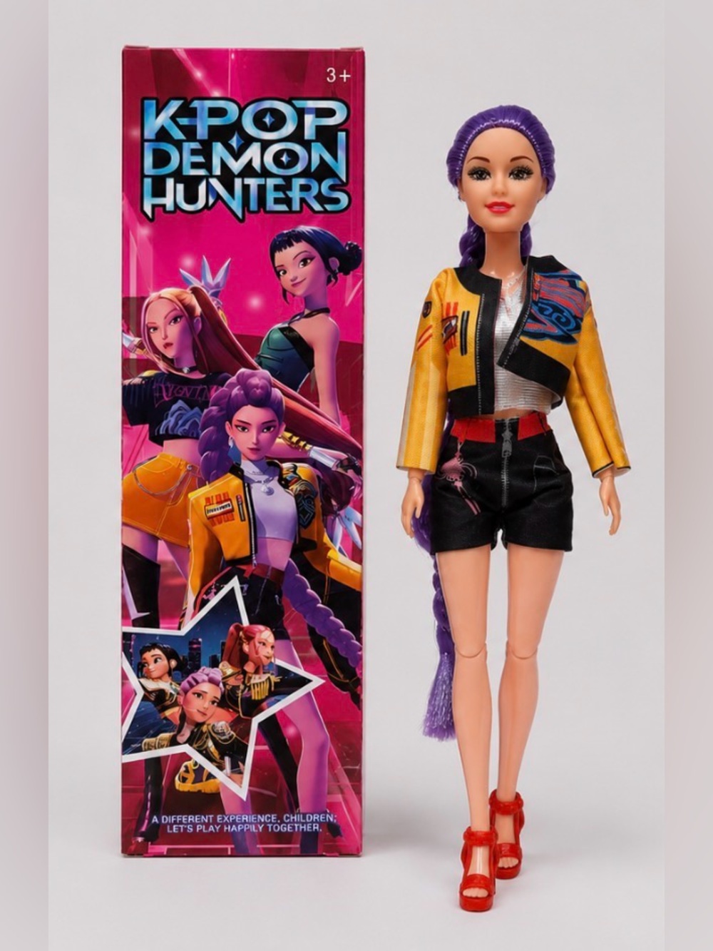 KPOP Demon Hunters Mystery Singing Doll open Box Rumi Light Up Doll